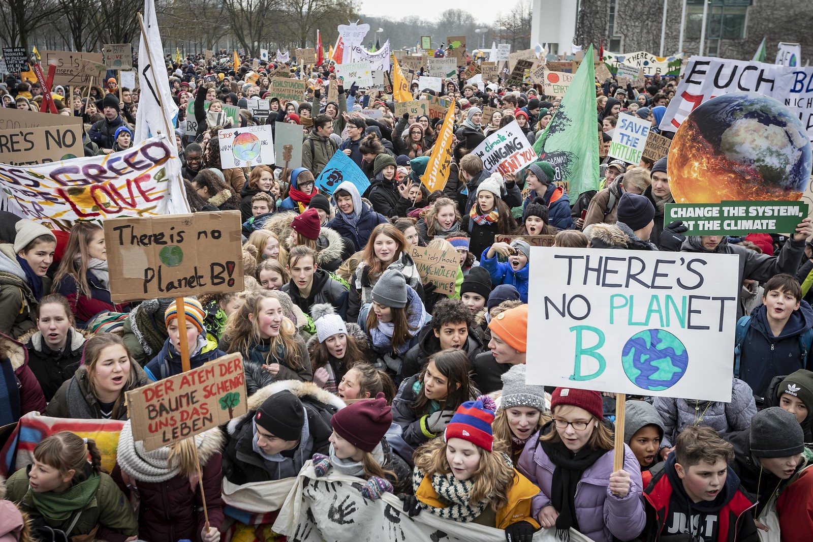 Young people campaign for climate action as part of Fridays for Future.