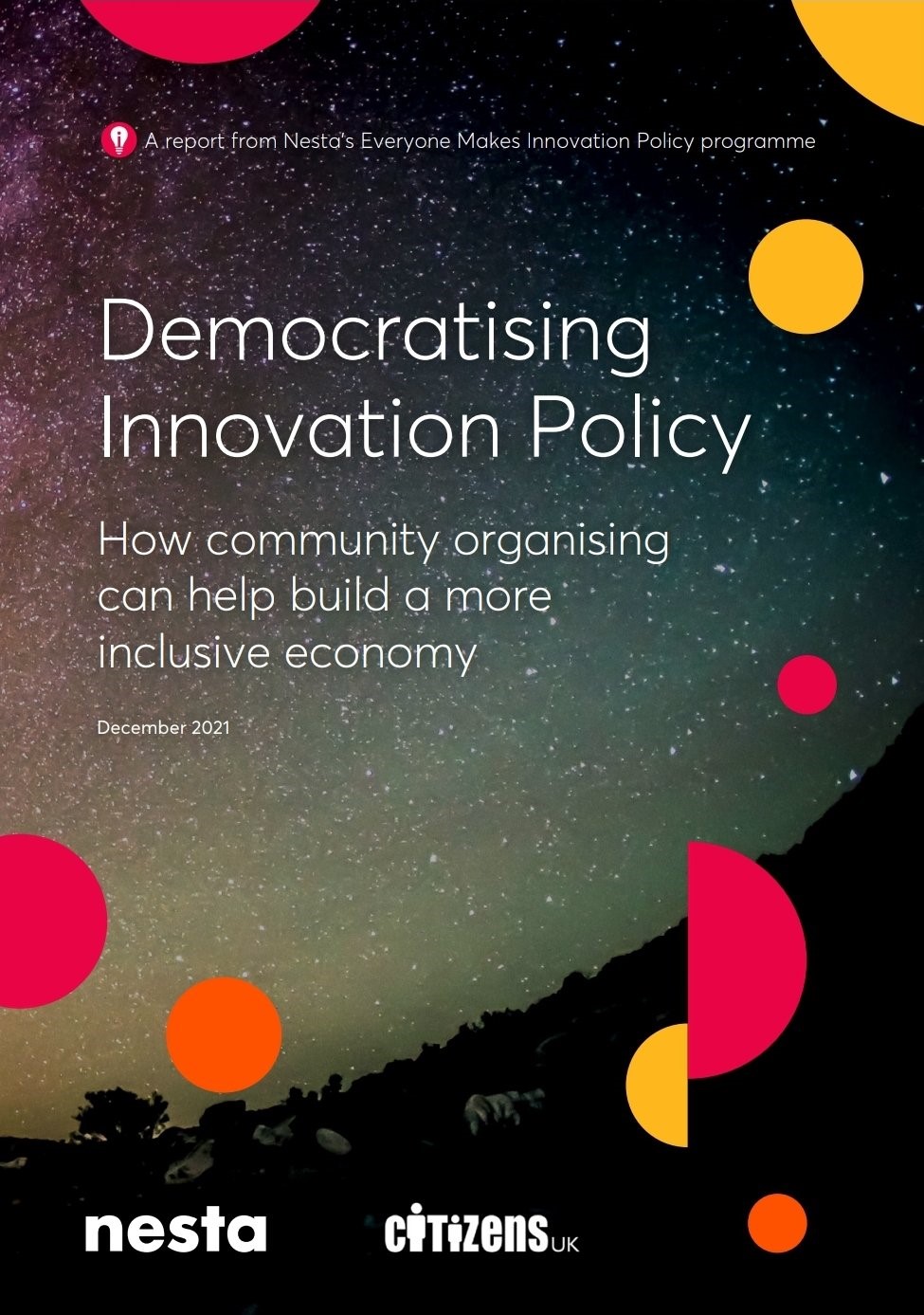 Nesta and Citizens UK report on democratising innovation policy